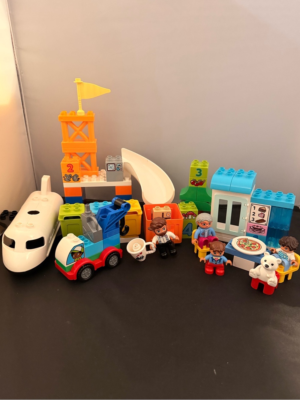 Lego Duplo assorted blocks vehicles and people lot